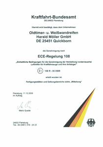 resized Weisswandreifen ECE 109 regelung